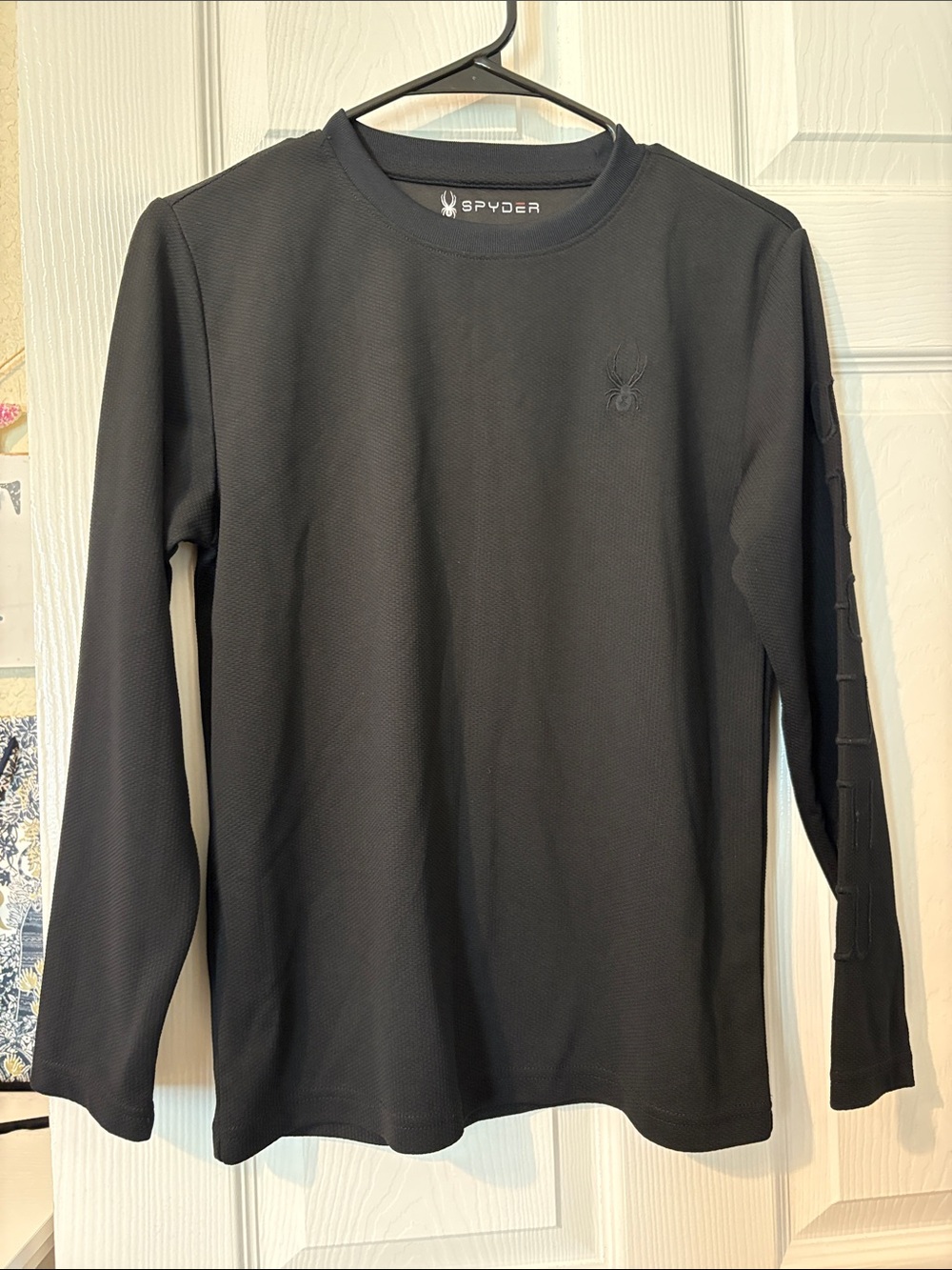 Spyder Long Sleeve Crewneck Tee — Black
